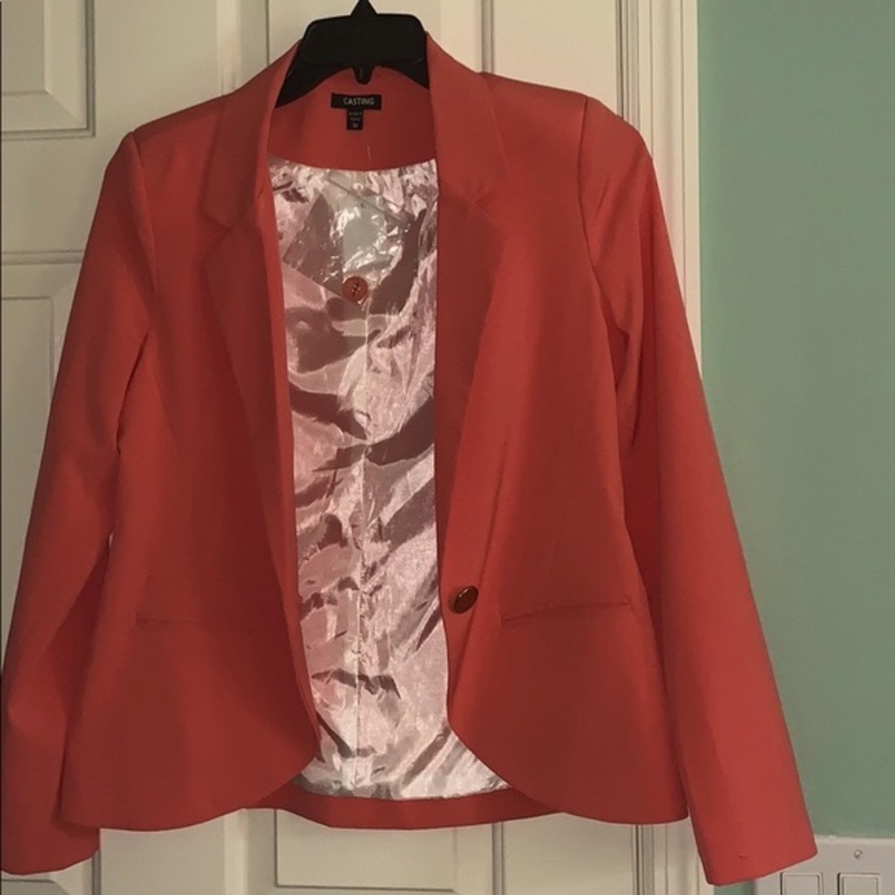 NWT- Peach blazer- size M